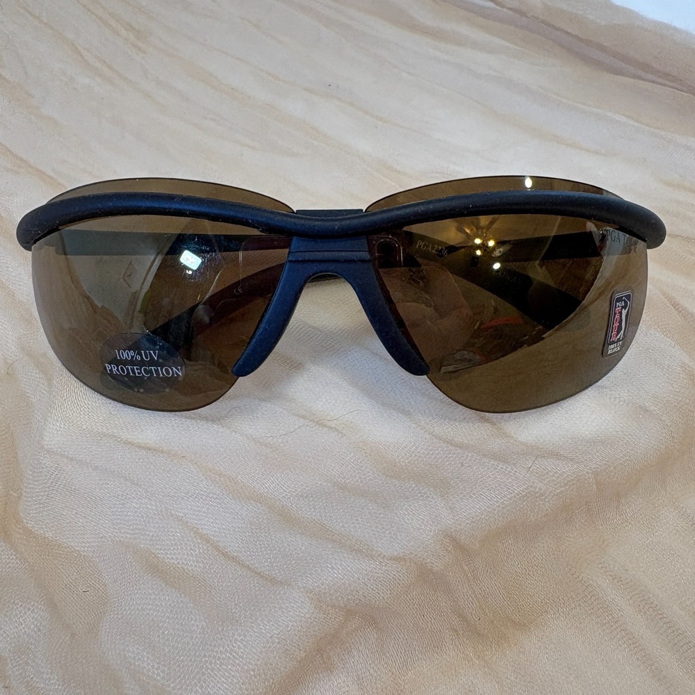 PGA Tour High Contrast 100% UV Protection Sports Wrap‎ Sunglasses PGA2236